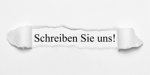 Schreiben Sie uns! 