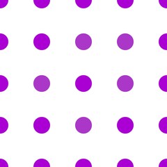 seamless pattern with polka dots purple white