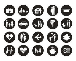 bundle of insurance company icons