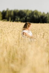 girl in wheat field