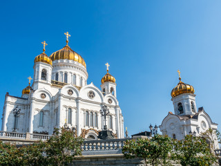 Fototapeta na wymiar Cathedral of Christ teh Saviour, Moscow, Russia