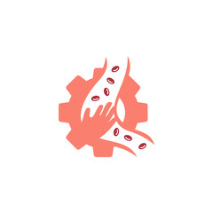 Cholesterol in artery health risk vector design Illustration