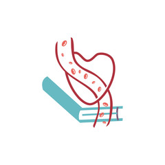 Cholesterol in artery health risk vector design Illustration