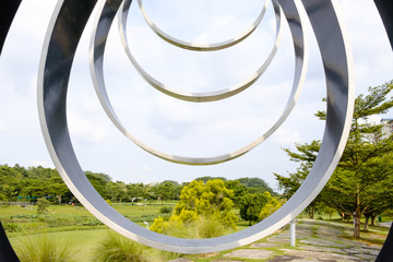 Singapore bishan public park day view