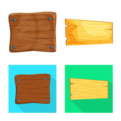 Isolated object of raw and forest symbol. Collection of raw and hardwood vector icon for stock.