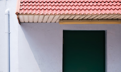 southeast old style building facade gate view