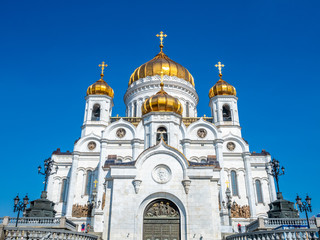 Fototapeta na wymiar Cathedral of Christ teh Saviour, Moscow, Russia