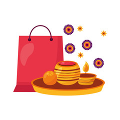 Isolated raksha bandhan vector design