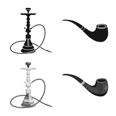 Vector design of refuse and stop icon. Collection of refuse and habit stock symbol for web.