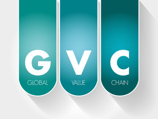 GVC - Global Value Chain acronym, business concept background