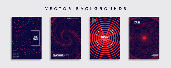 Minimal Vector cover designs. Future Poster template.