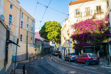 リスボンのアルファマ地区  Alfama, Lisbon, Portugal