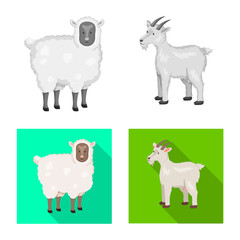 Isolated object of breeding and kitchen symbol. Set of breeding and organic vector icon for stock.