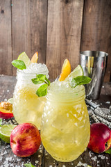 Summer iced peach tea