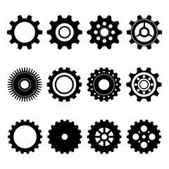 set of gears.vector