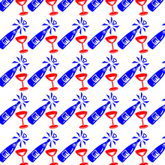 Cocktail party background. Champagne pattern for header, card, invitation, poster, cover and other web and print design projects.