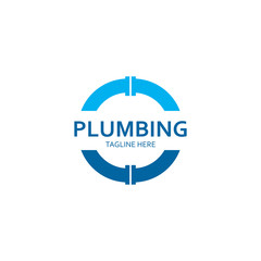 Plumbing logo vector icon illustration design 