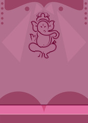 Wedding Invitation Card Ganesha