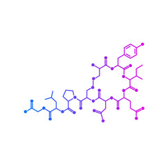 Oxytocin chemical formula, hormone of love and closeness