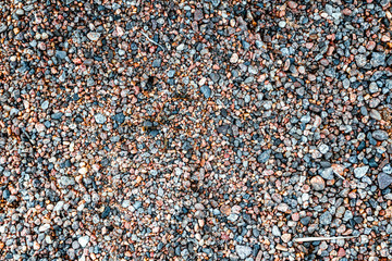 Pebble texture blue, orange and gray