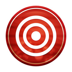 Target icon realistic diagonal motion red round button illustration