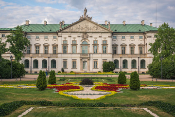 Fototapeta premium Baroque Krasinski Palace in Warsaw, Poland