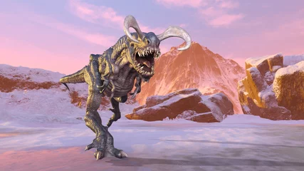 Fototapeten Lila Dinosaurier  © tsuneomp