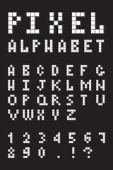 Retro pixel font