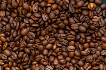 full frame coffee beans texture