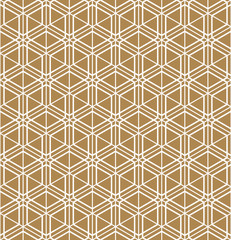 Seamless geometric pattern inspired by Japanese Kumiko ornament.