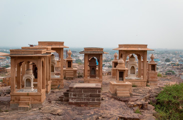Obraz premium Cenotaphs of royal family of jodhpur, Rajasthan