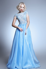 Fototapeta premium pure blue dress