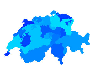 Karte der Schweiz