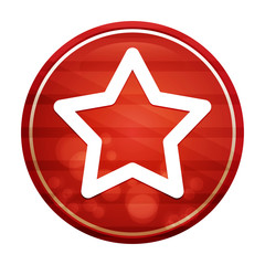 Star icon realistic diagonal motion red round button illustration