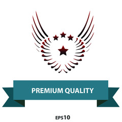 Obraz premium Phoenix logo. Symbol of immortality: death and rebirth in the fire.