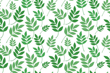 Leaves Pattern. Endless Background. Seamless