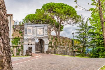 Fototapeta na wymiar Ancient castle of Gorizia. Friuli, Italy