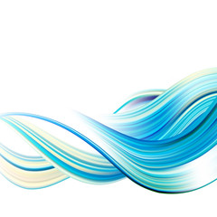 Modern colorful flow poster. Wave Liquid shape in blue color background. Art design for your project. Vector