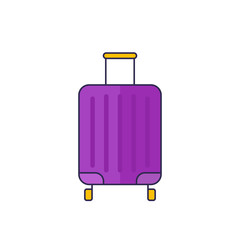 luggage bag icon with outline