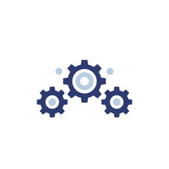 sprockets vector icon on white