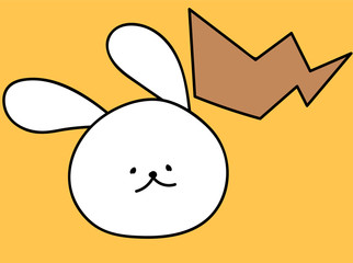 騒音に悩むうさぎ