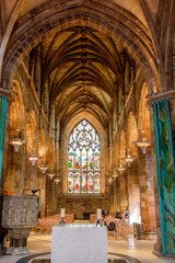 Fototapeta na wymiar St. Giles Cathedral interior, Edinburgh, Scotland
