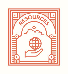 RESOURCES ICON CONCEPT