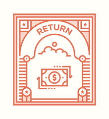 RETURN ICON CONCEPT