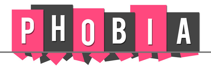 Phobia Pink Grey Random Shapes Top Boxes 