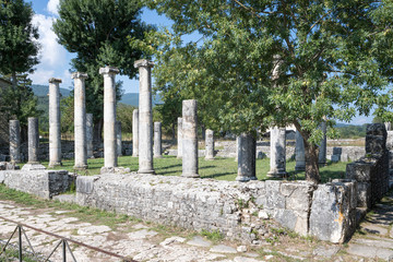 Altilia, sito archeologico Sepino, Molise. Italia.