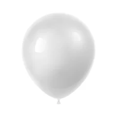 Fotobehang 3d Realistic Colorful Balloon. Birthday balloon for party and celebrations.  Isolated on white Background. Vector Illustration © sayid