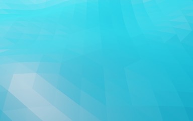 Blue abstract geometric rumpled triangular low poly 3d rendering 