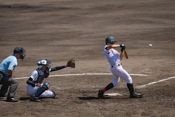 高校野球試合風景