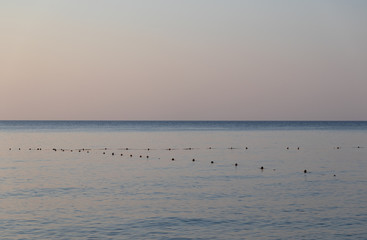 Early morning in the Mediterranean. Turkey.